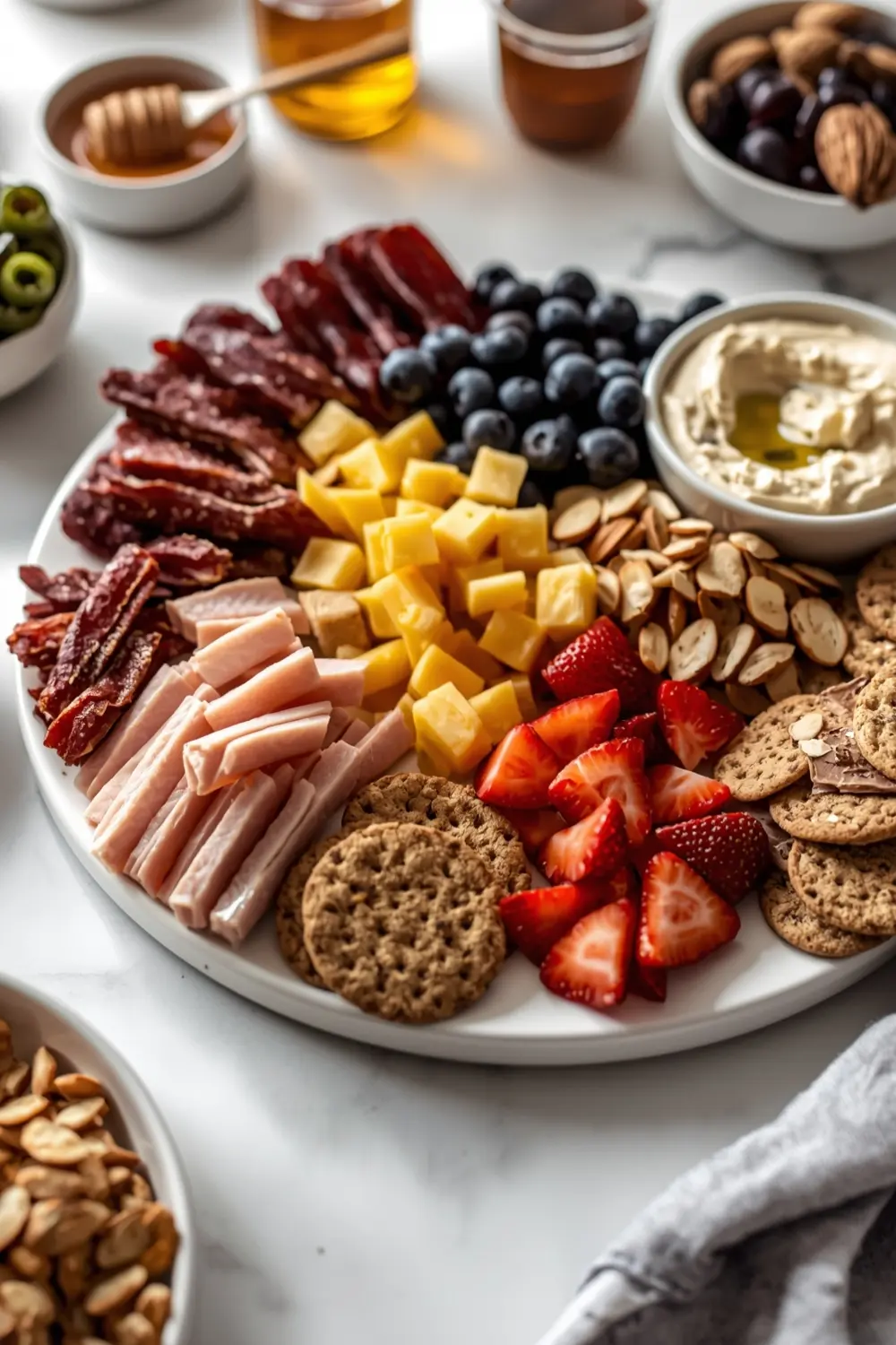 4th of july charcuterie board crowd