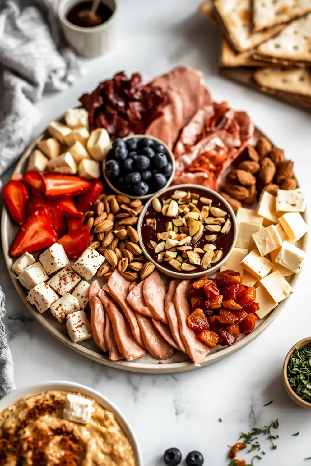 4th of july charcuterie board crowd