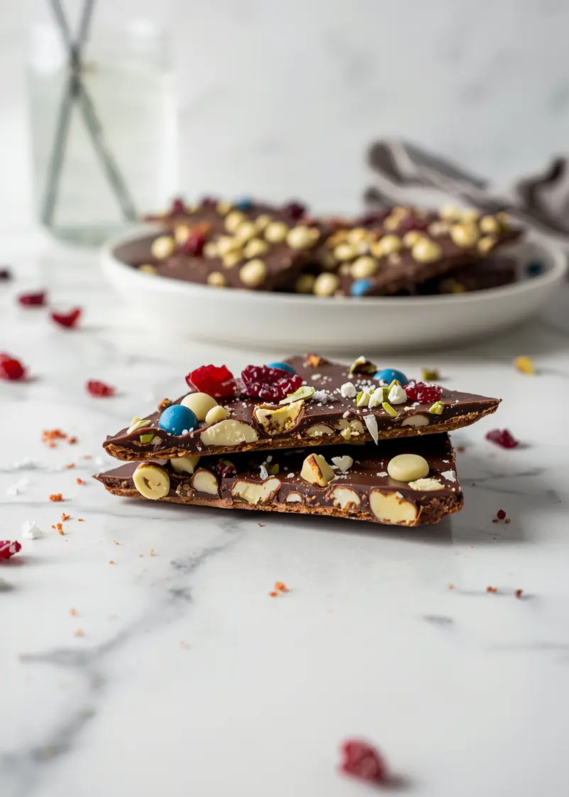 4th of july chocolate bark crowd ready to serve