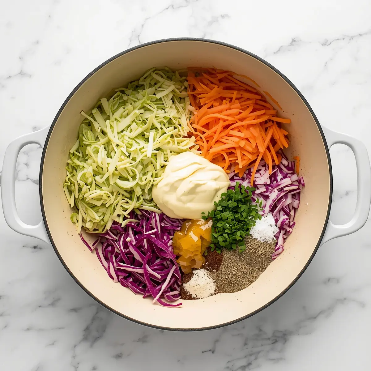 Cooking instructions for 4th of july coleslaw crowd