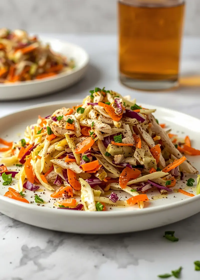 4th of july coleslaw crowd ready to serve