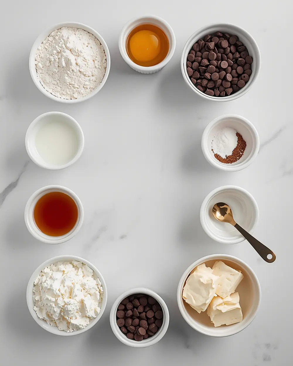 Ingredients for 4th of july cupcakes crowd
