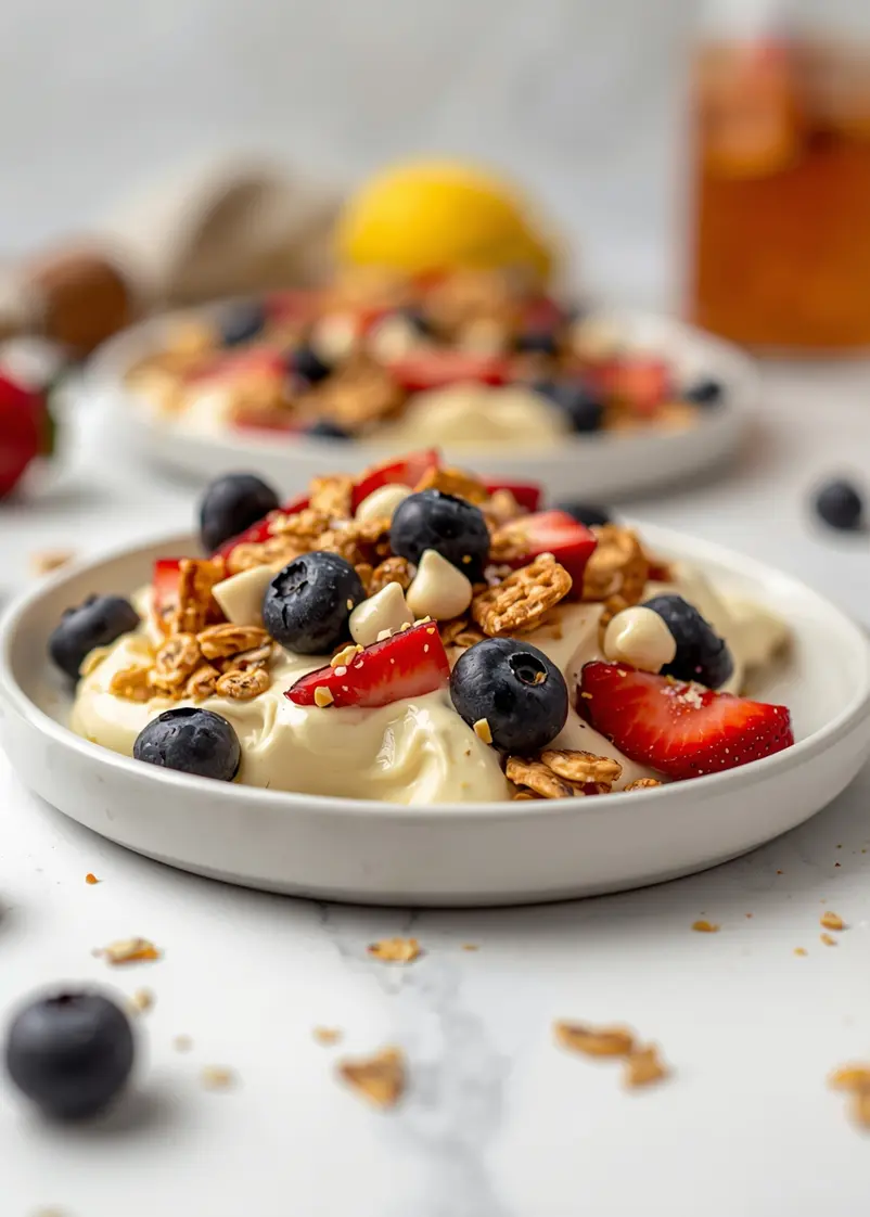 4th of july frozen yogurt bark crowd ready to serve
