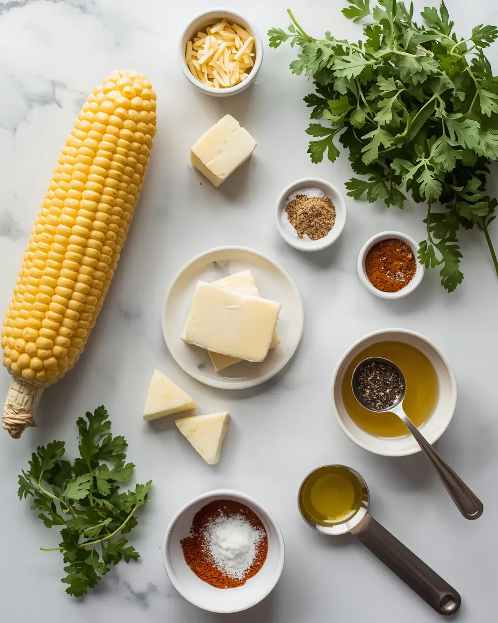 Ingredients for 4th of july grilled corn crowd