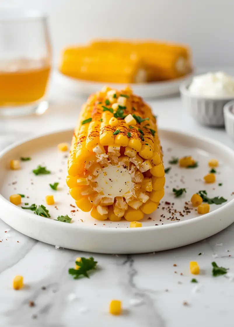 4th of july grilled corn crowd ready to serve