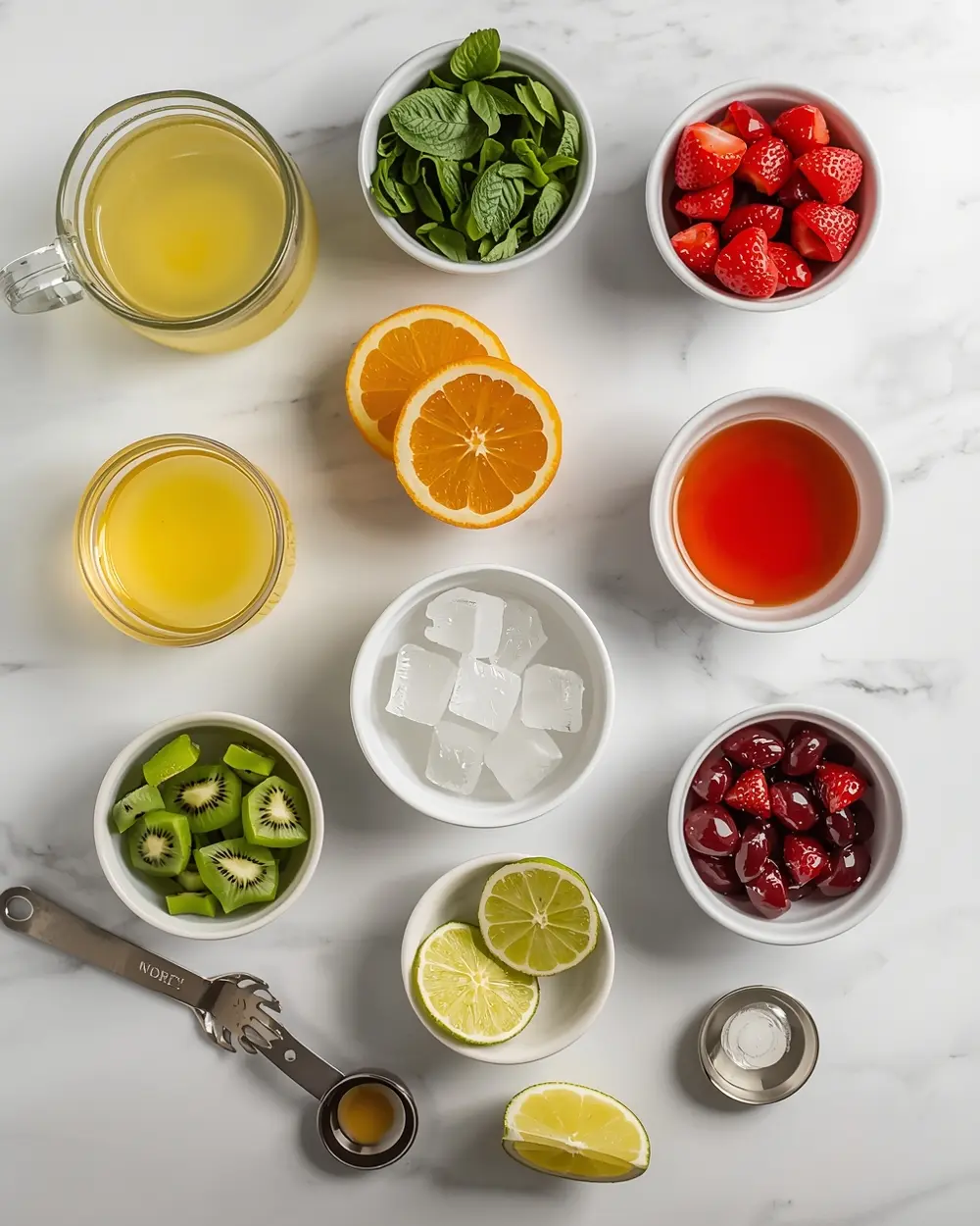 Ingredients for 4th of july punch crowd