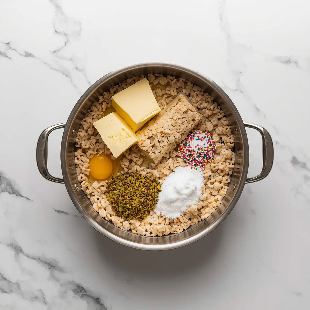 Cooking instructions for 4th of july rice krispie treats crowd