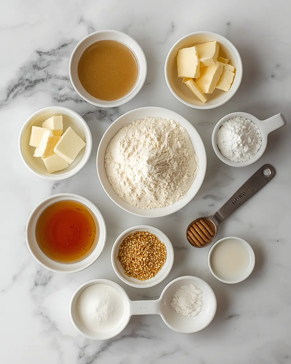 Ingredients for 4th of july shortbread cookies crowd