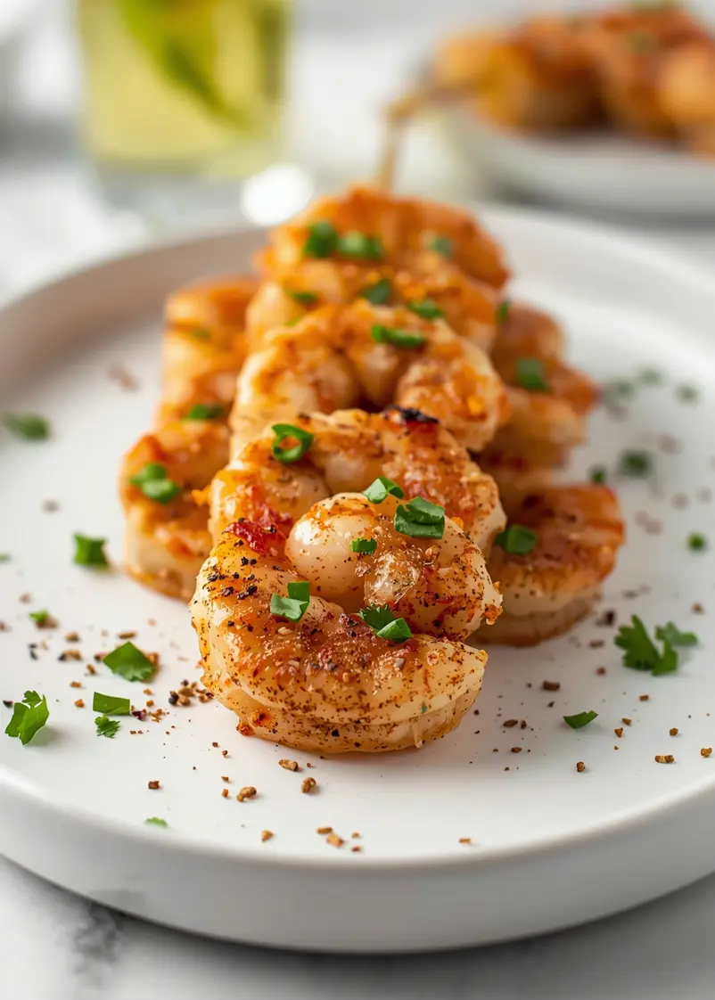 4th of july shrimp skewers crowd ready to serve