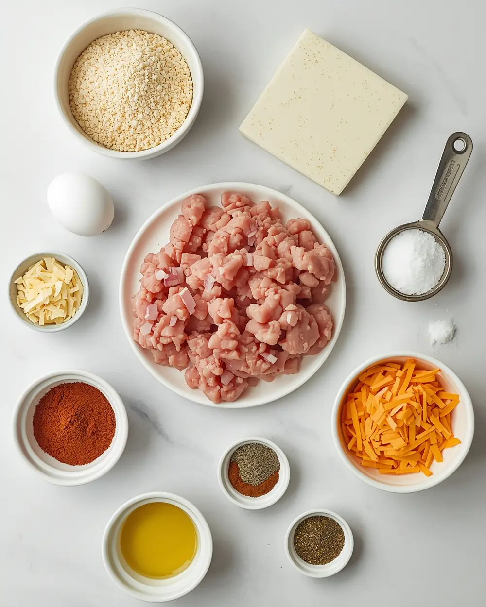 Ingredients for 4th of july turkey burgers crowd recipe