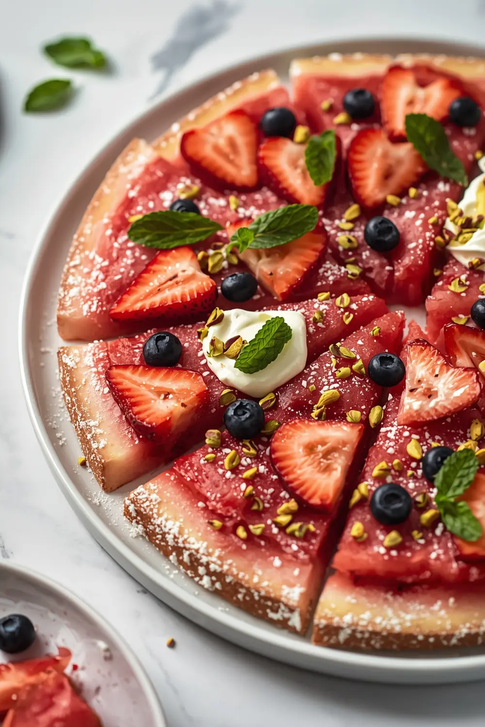 4th of july watermelon pizza crowd