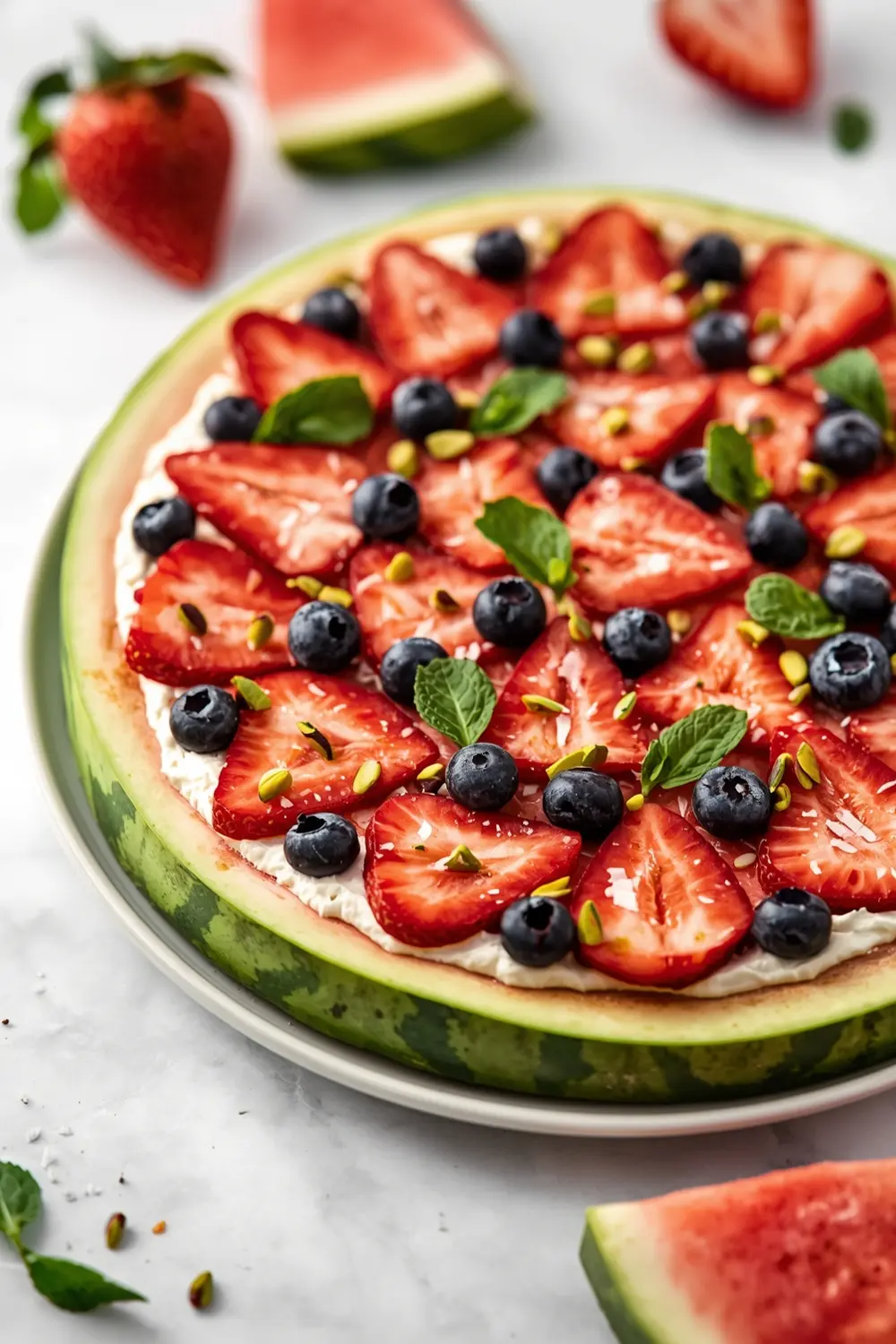 4th of july watermelon pizza crowd