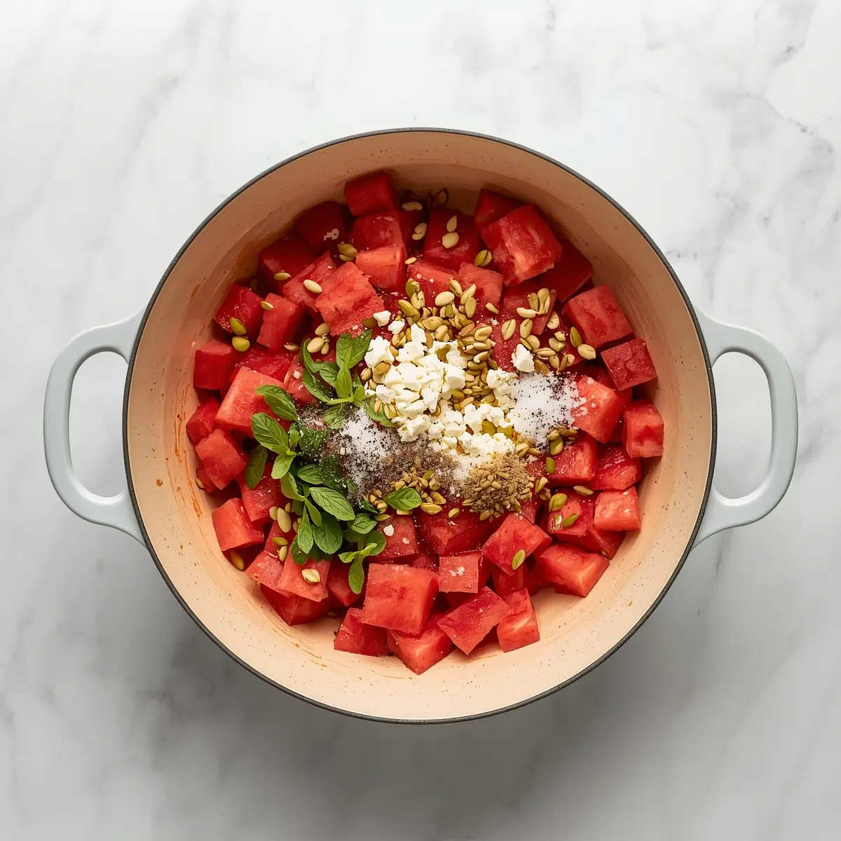 Cooking instructions for 4th of july watermelon salad crowd