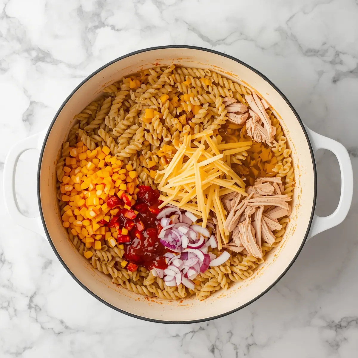 Cooking instructions for BBQ pasta salad crowd summer