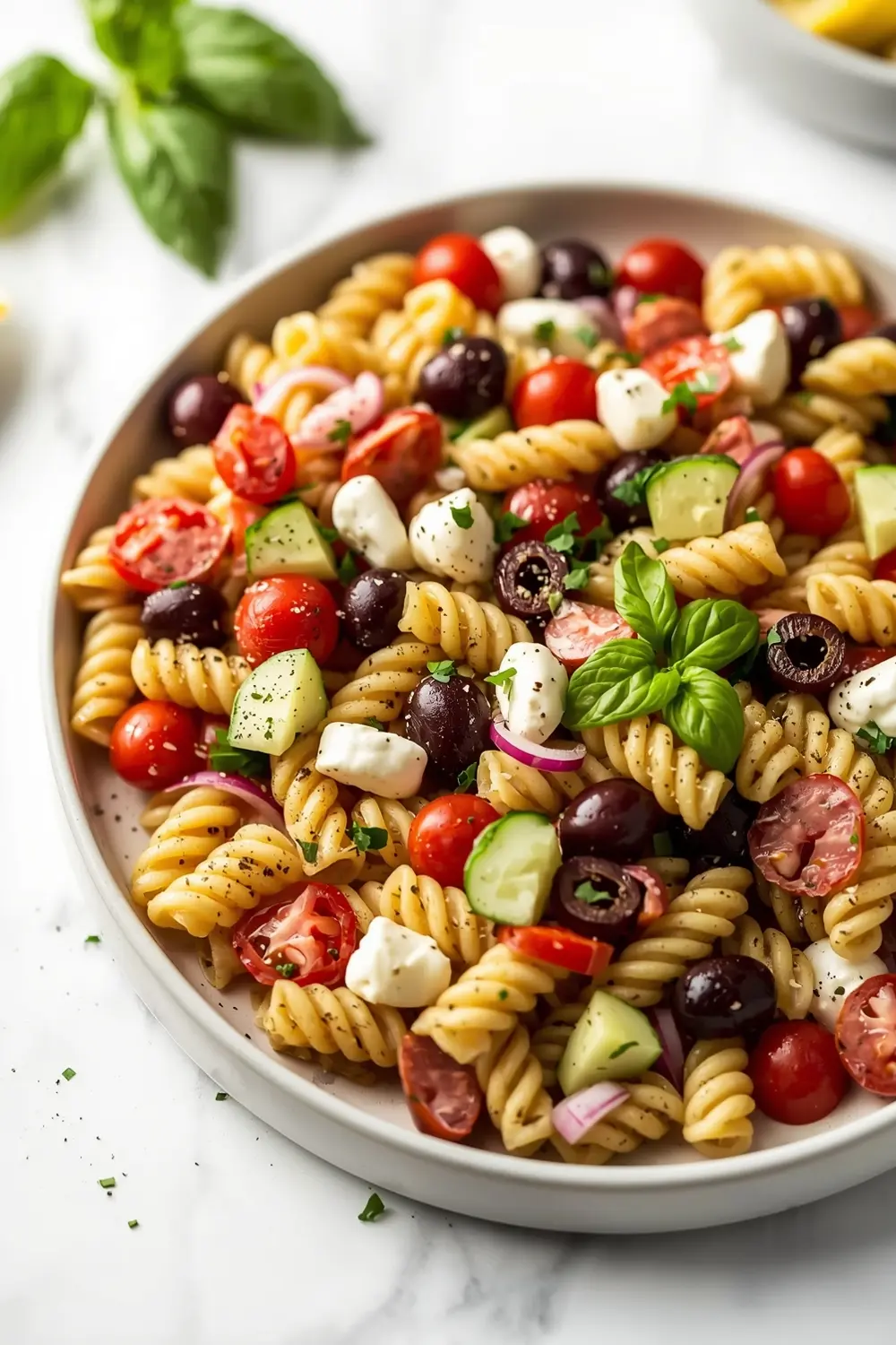 Italian pasta salad crowd summer
