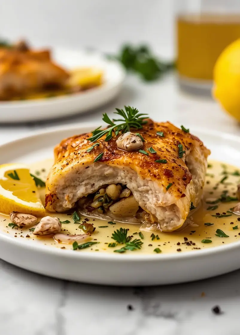 baked lemon herb chicken crowd summer ready to serve