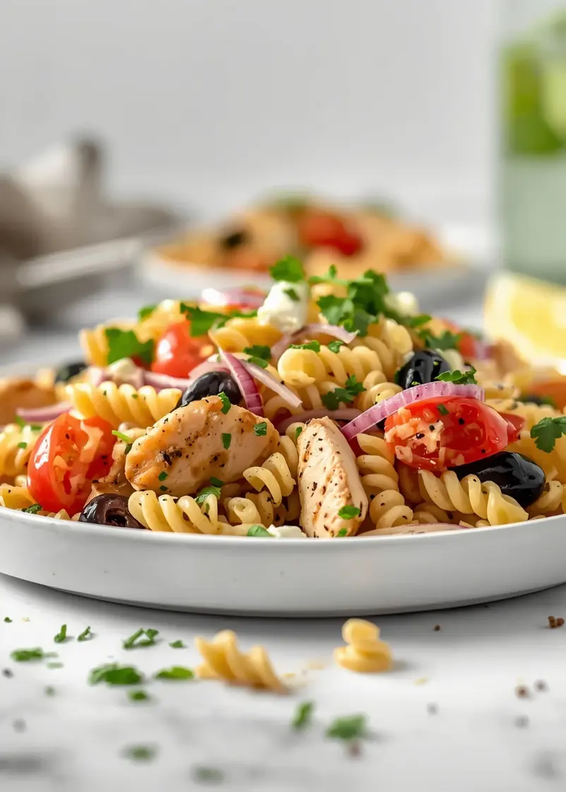 cold pasta salad crowd summer ready to serve