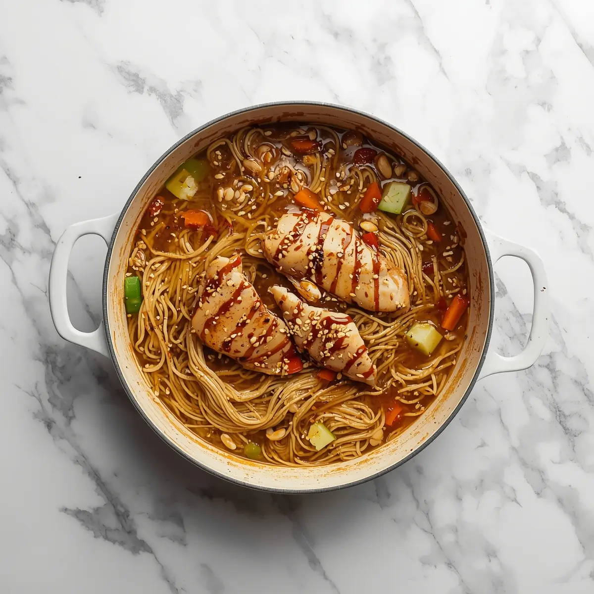 Cooking instructions for cold sesame noodles chicken crowd