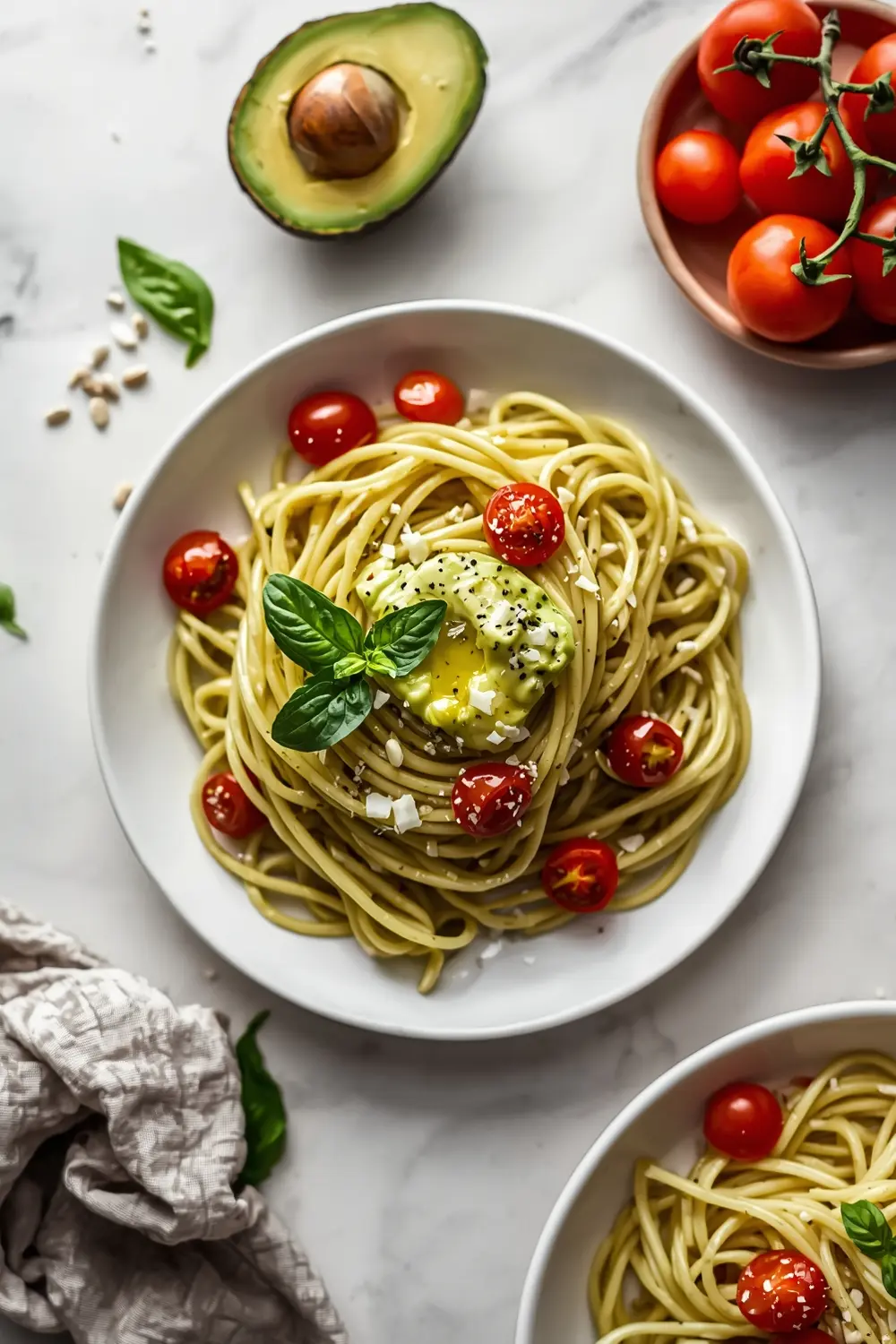 creamy avocado pasta crowd summer