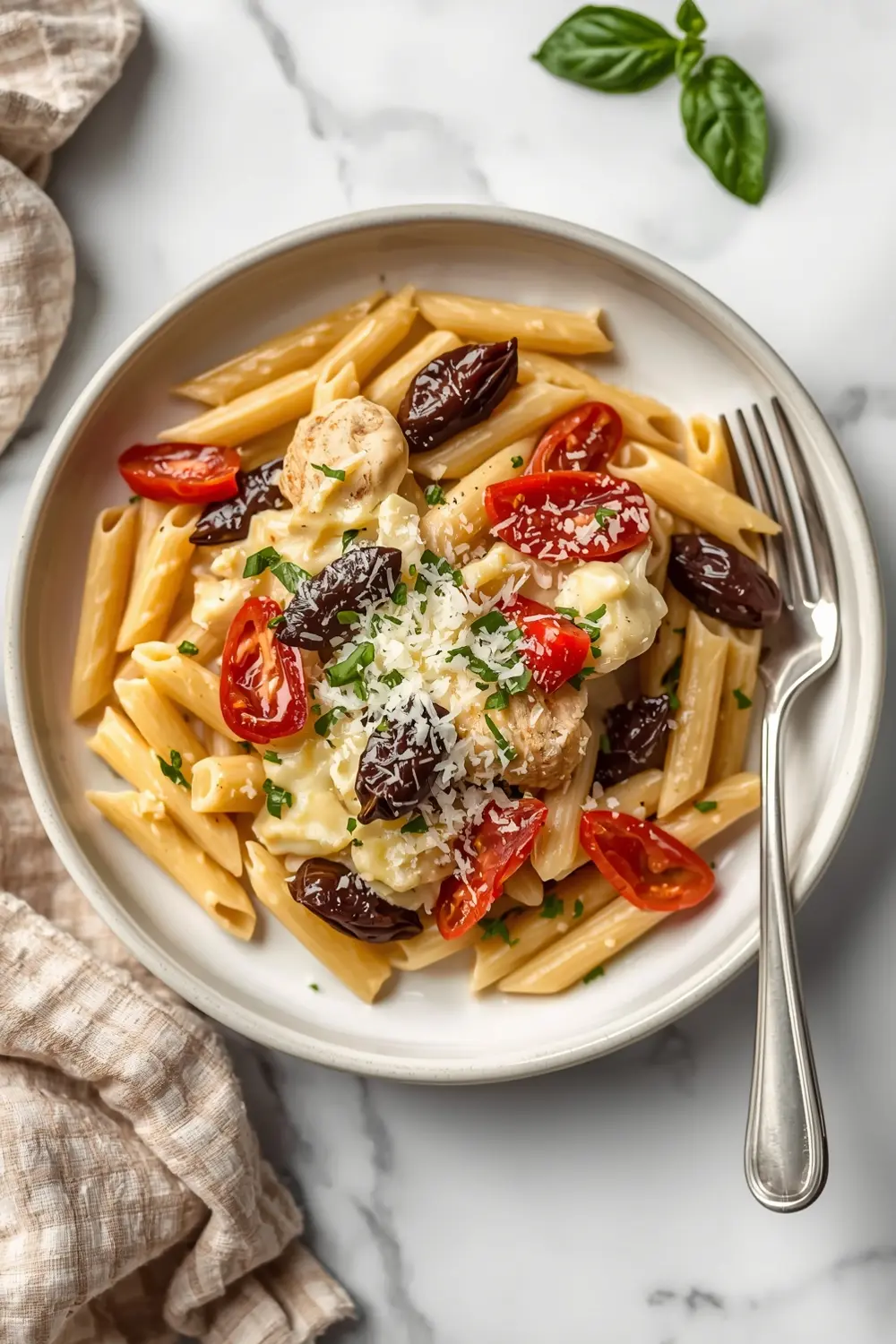 creamy tuscan pasta crowd summer