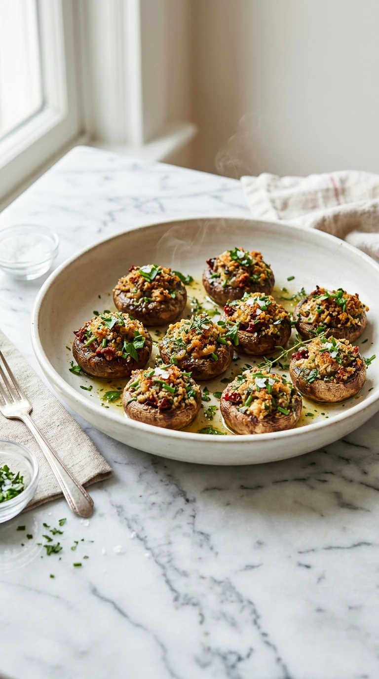 Summer Stuffed Mushrooms That Disappear From Every Party Platter