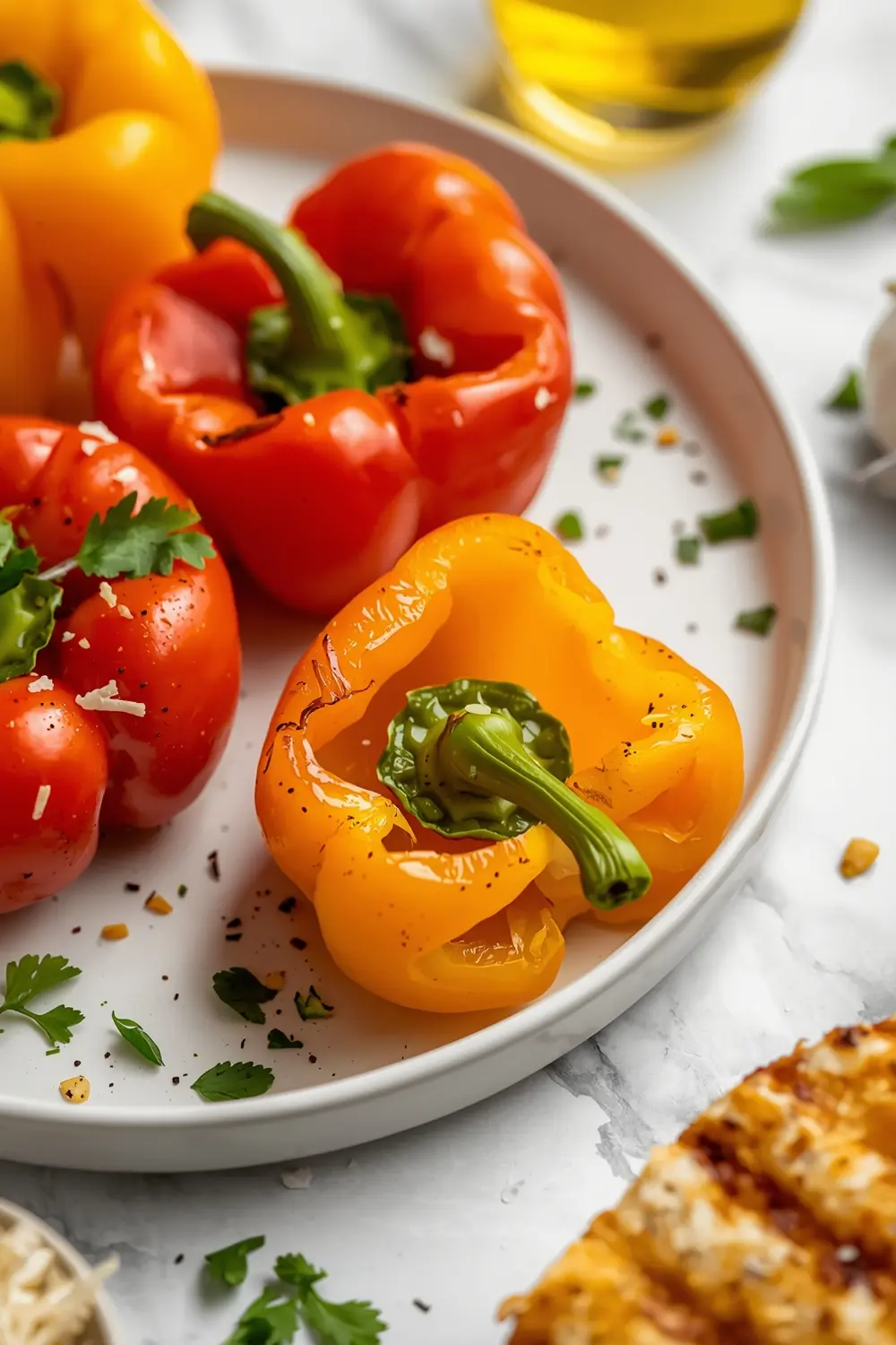 grilled bell peppers crowd summer