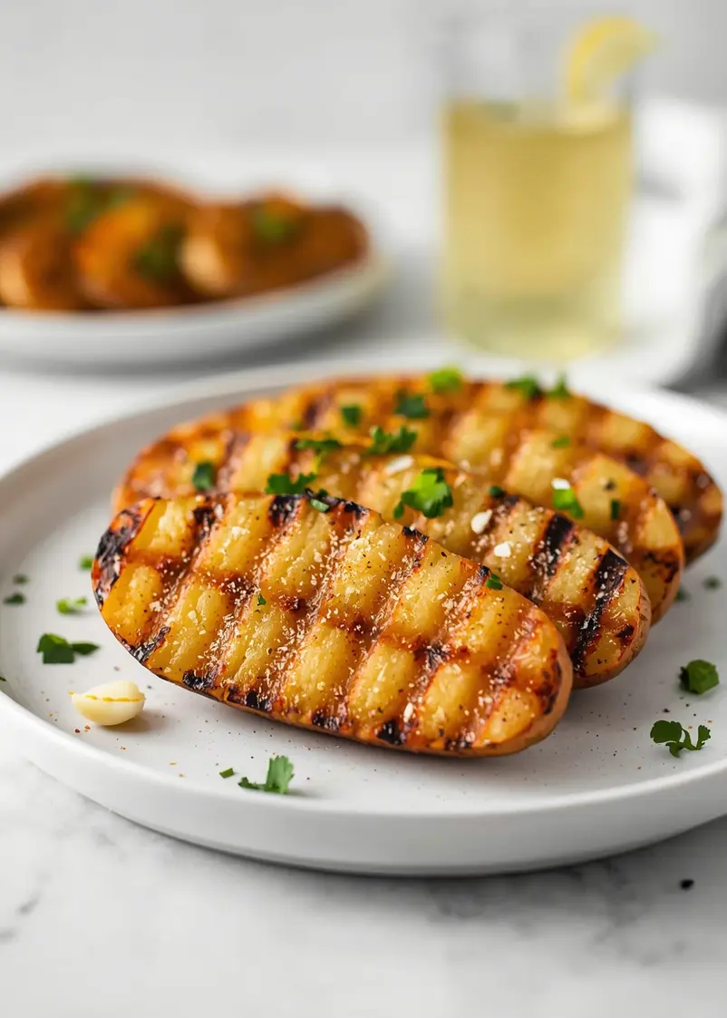 grilled potato wedges crowd summer ready to serve