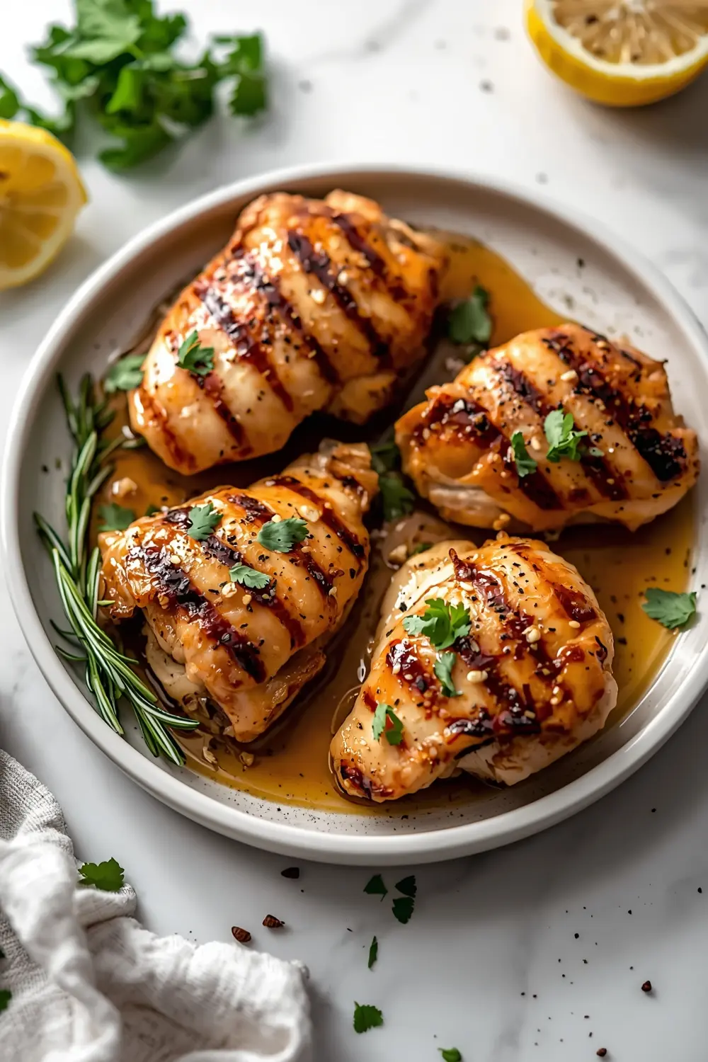 honey garlic grilled chicken crowd