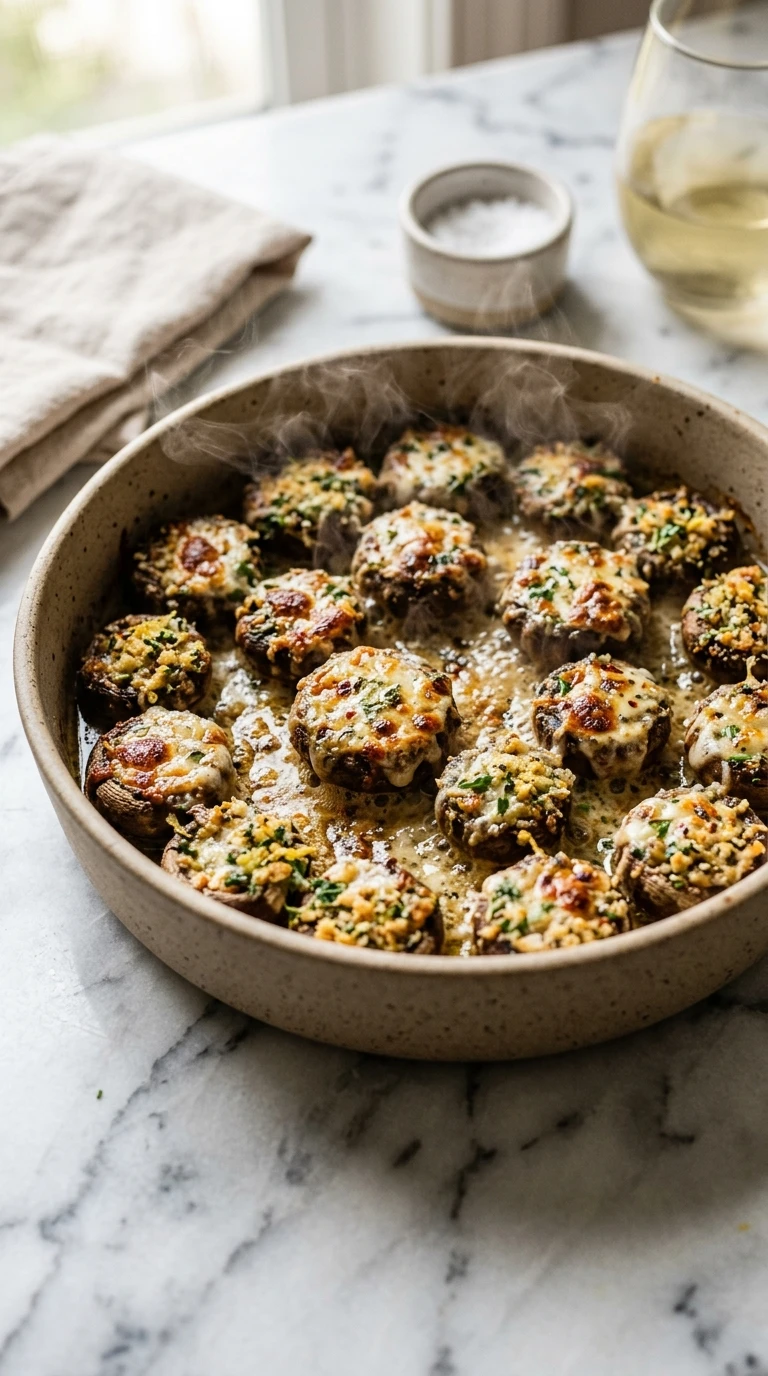 Cooking instructions for summer stuffed mushrooms crowd