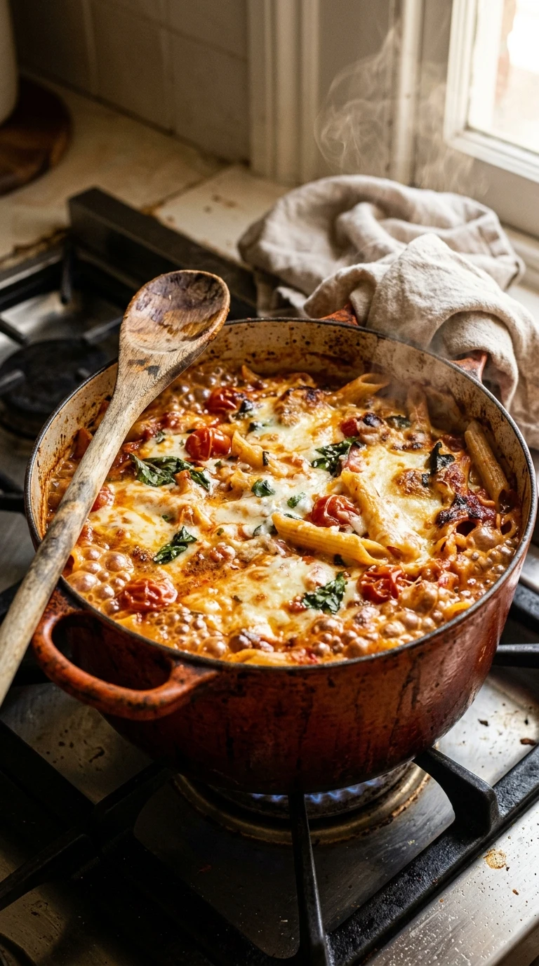 Cooking instructions for summer potluck pasta bake crowd
