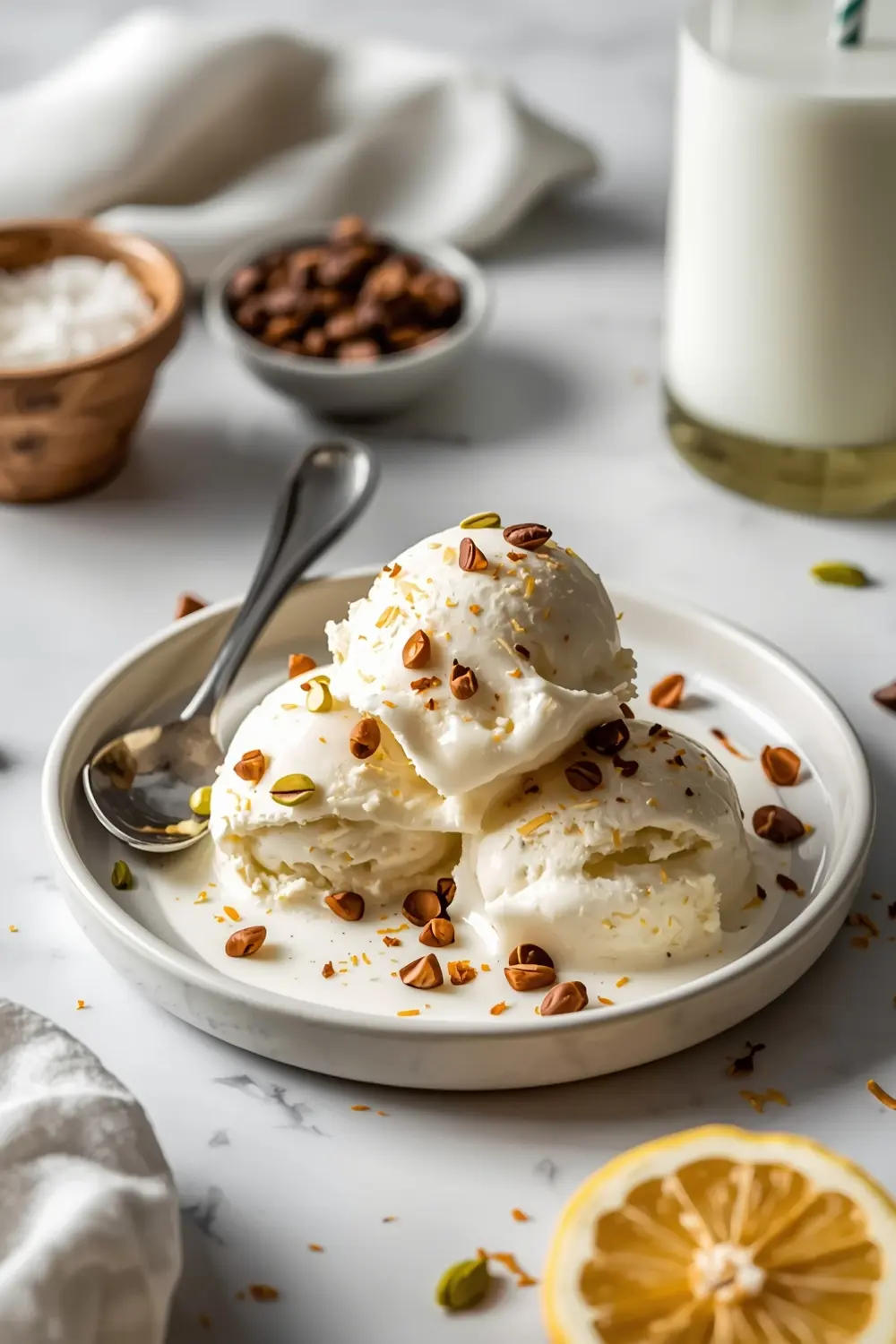 no churn vanilla ice cream crowd