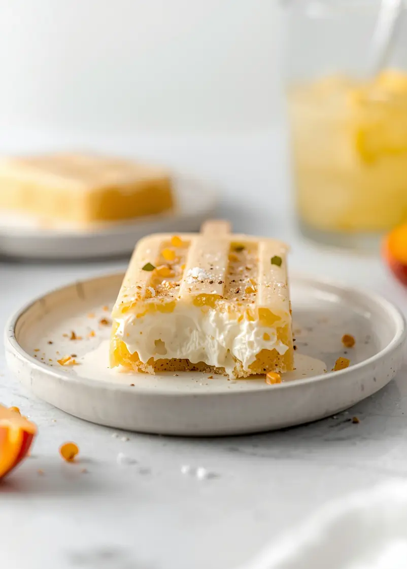 peach cream popsicles crowd summer ready to serve