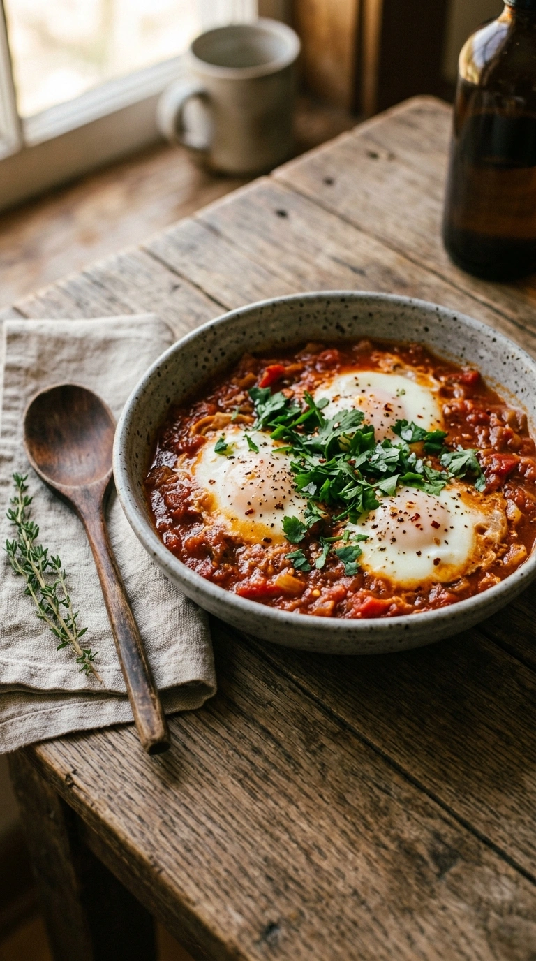 summer shakshuka crowd dinner ready to serve