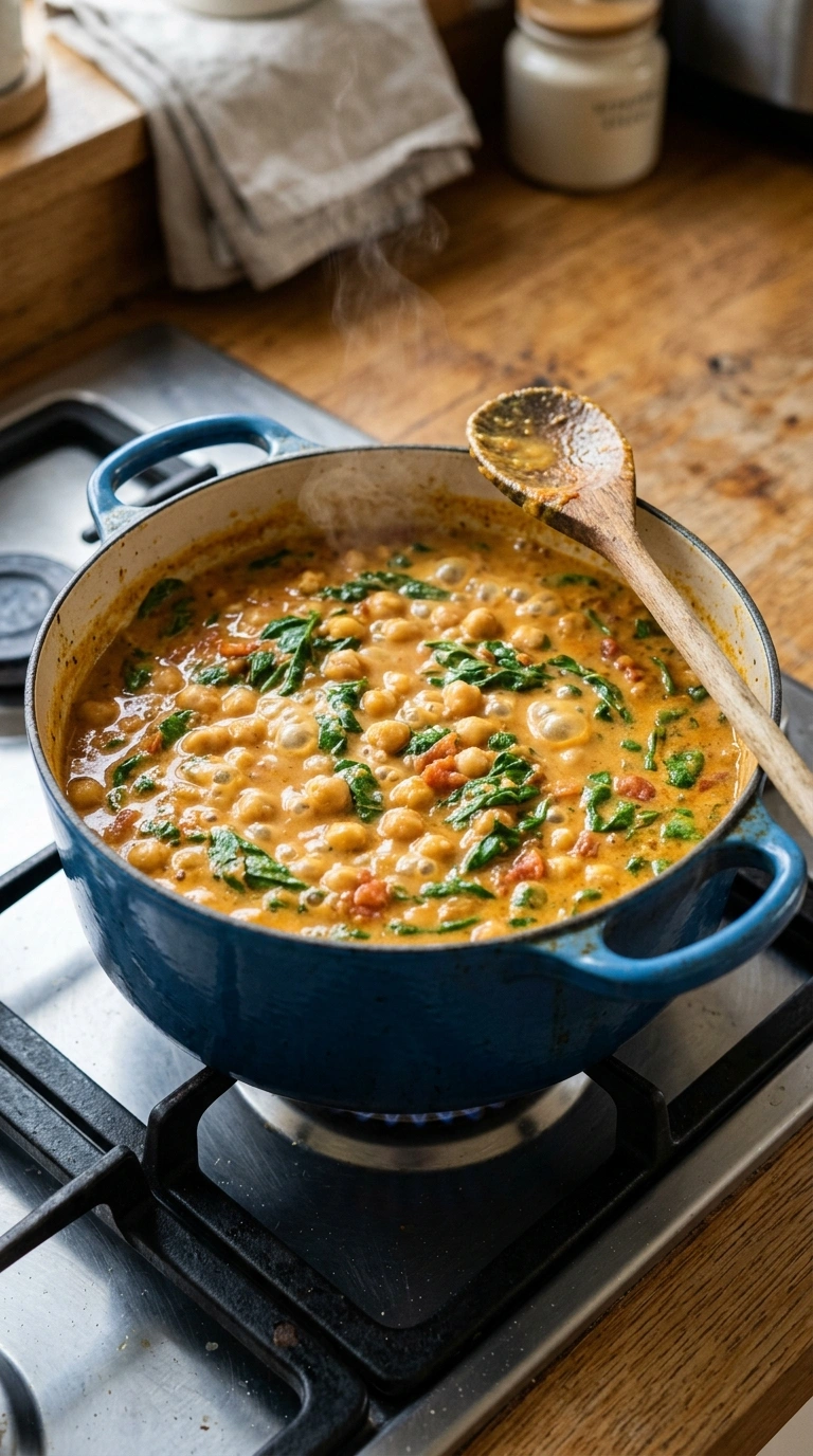 Cooking instructions for summer chickpea tikka masala crowd