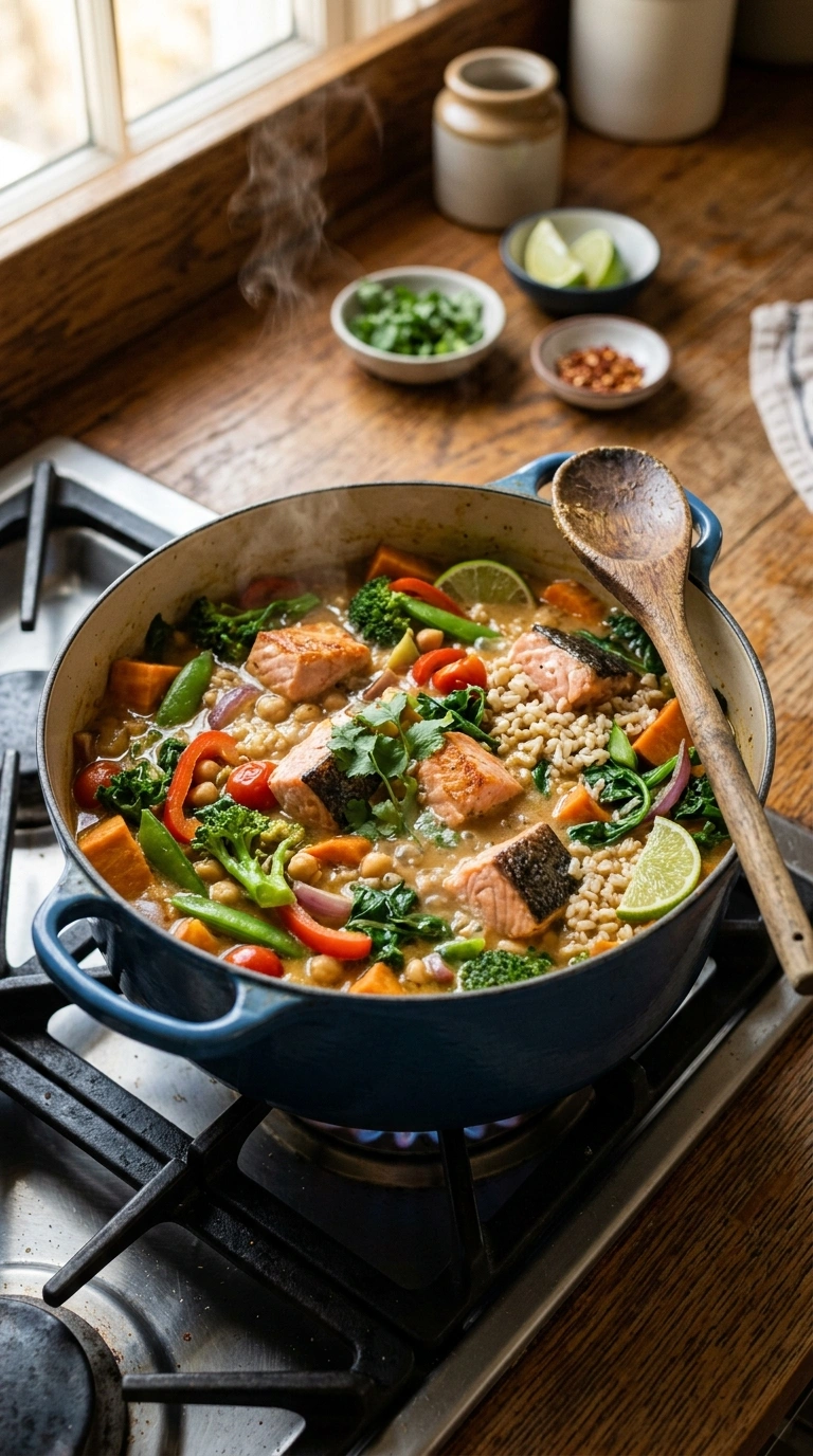 Cooking instructions for summer salmon bowl crowd dinner