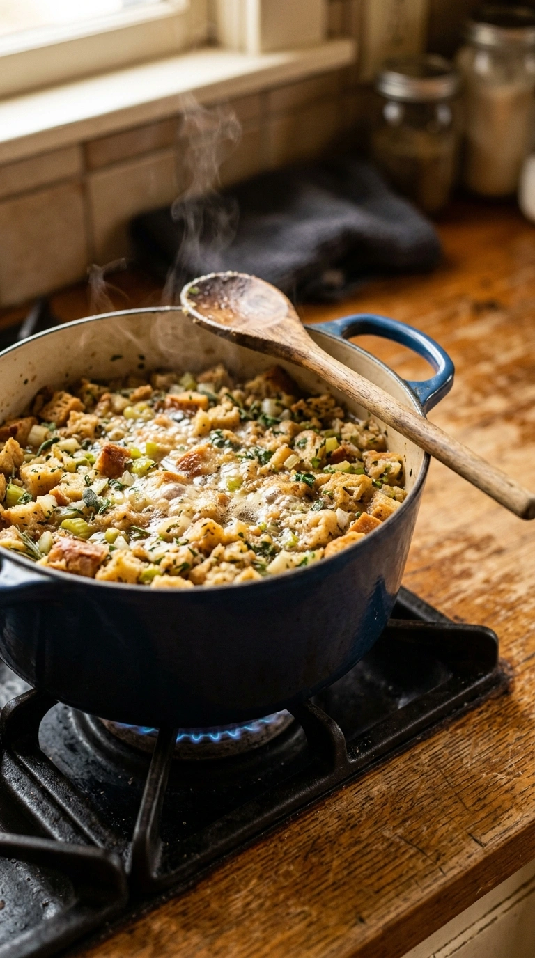 Cooking instructions for thanksgiving herb stuffing crowd