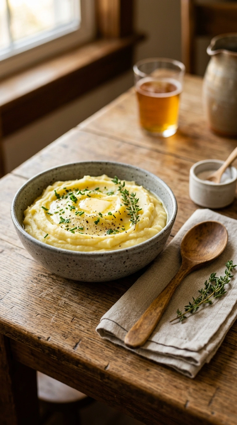 thanksgiving mashed potatoes crowd ready to serve