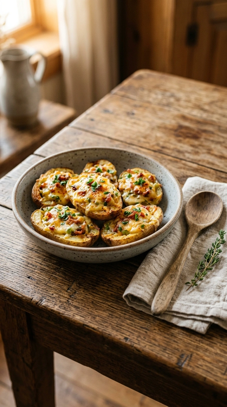 thanksgiving twice baked potatoes crowd ready to serve