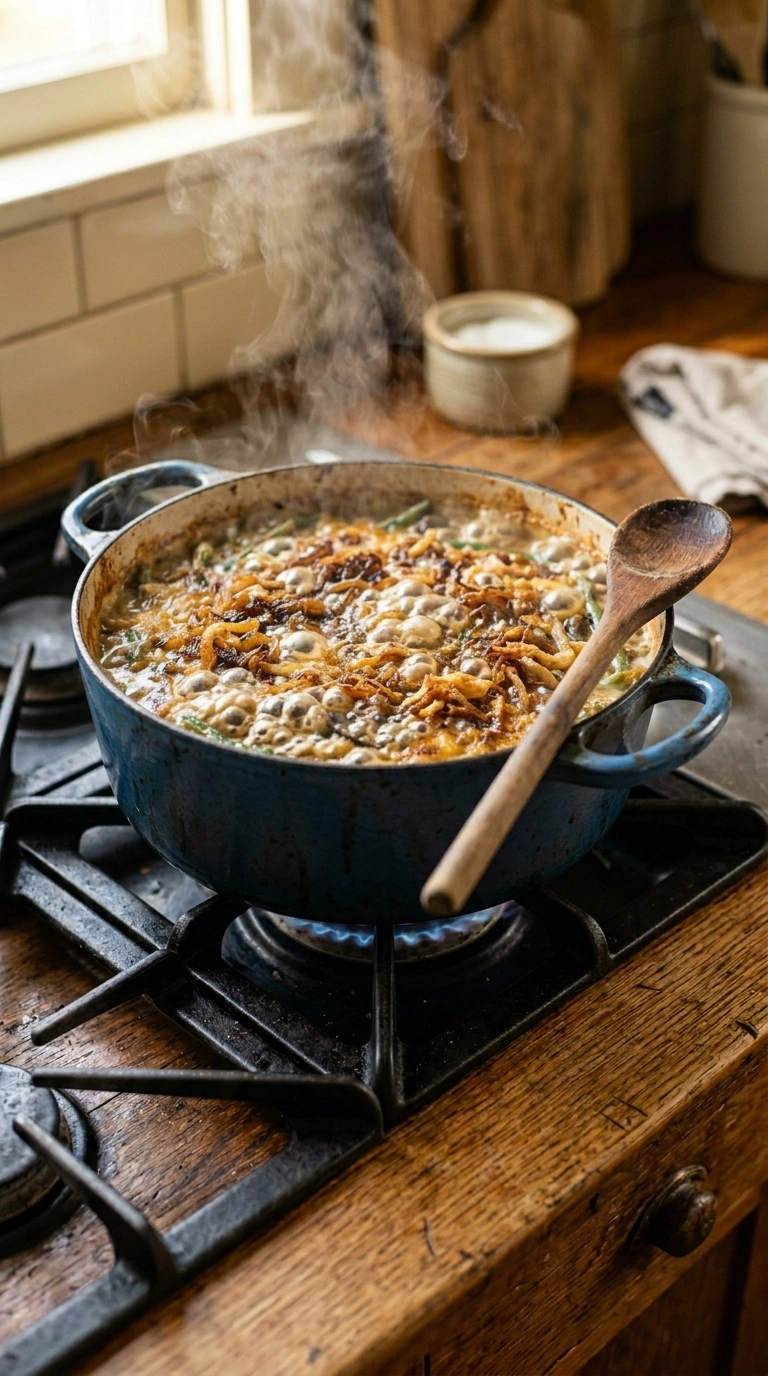 Cooking instructions for thanksgiving green bean casserole crowd