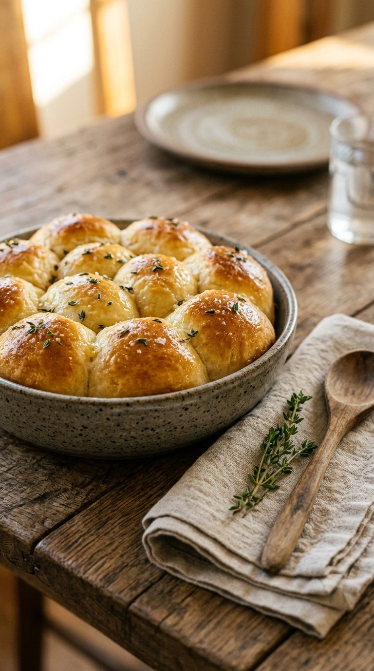 thanksgiving pull apart rolls crowd ready to serve