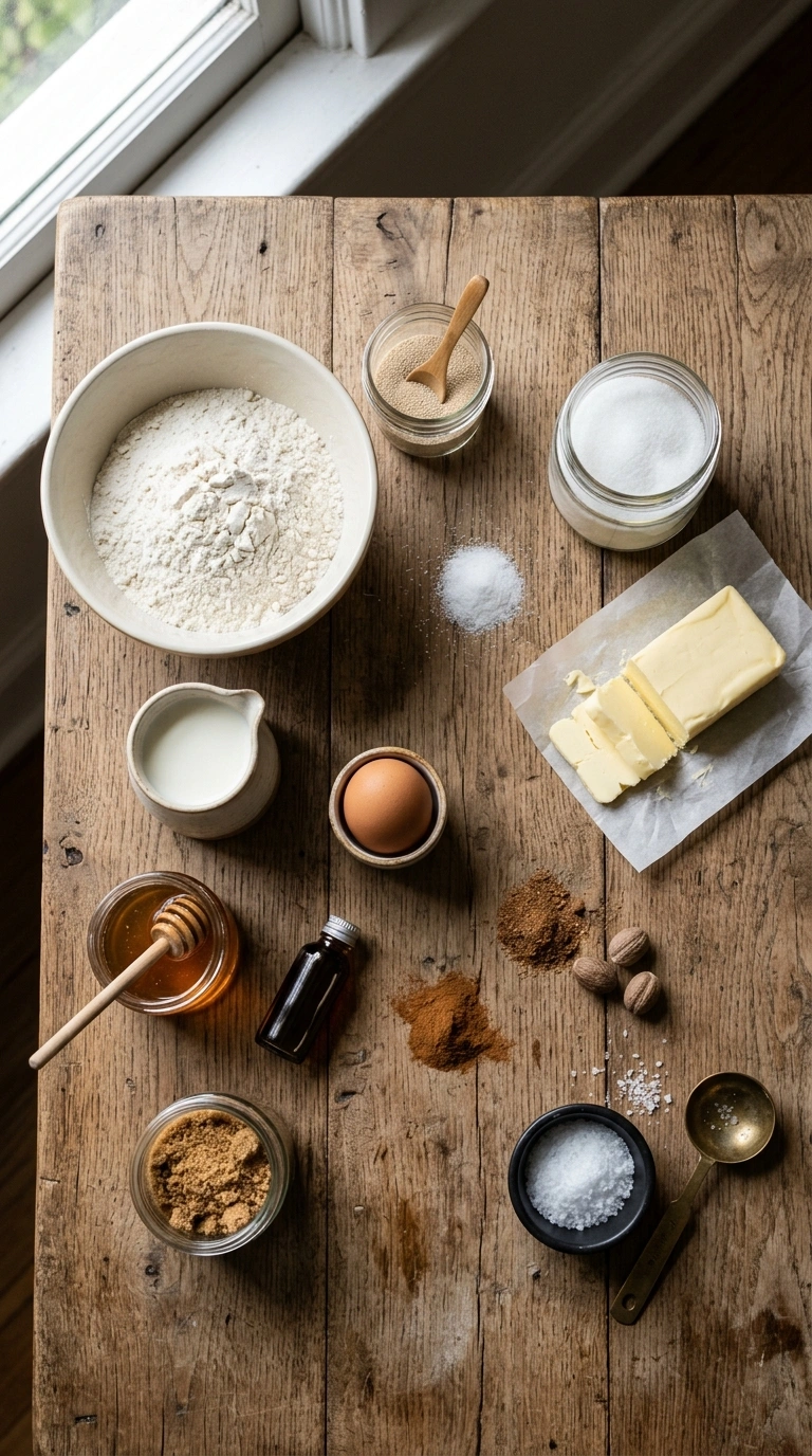 Ingredients for thanksgiving pull apart rolls crowd