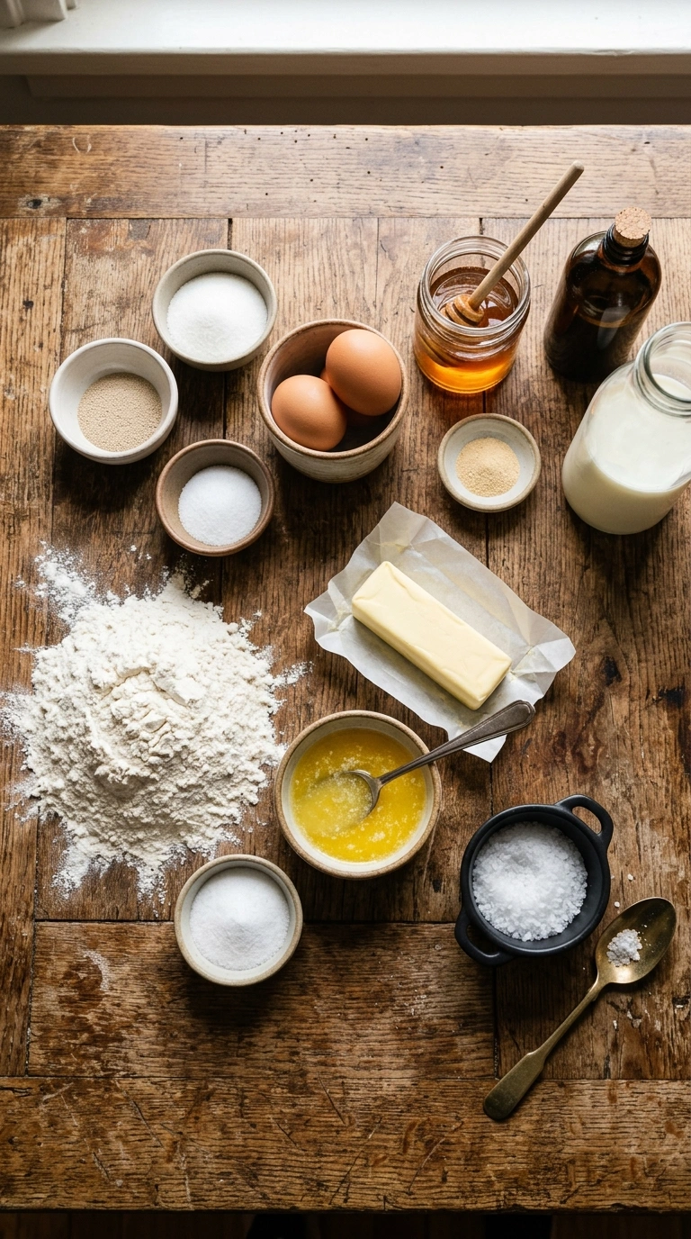Ingredients for thanksgiving cloverleaf rolls crowd