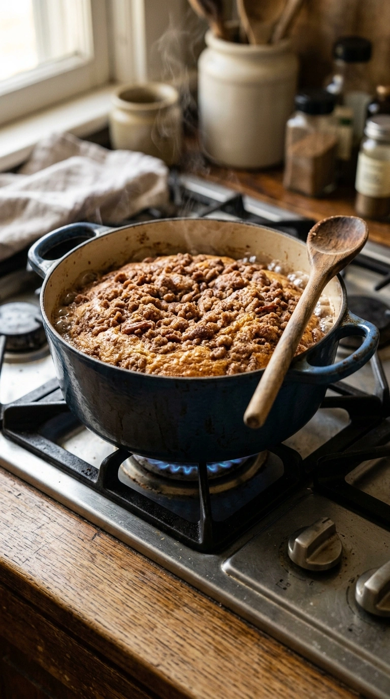 Cooking instructions for fall pumpkin coffee cake crowd
