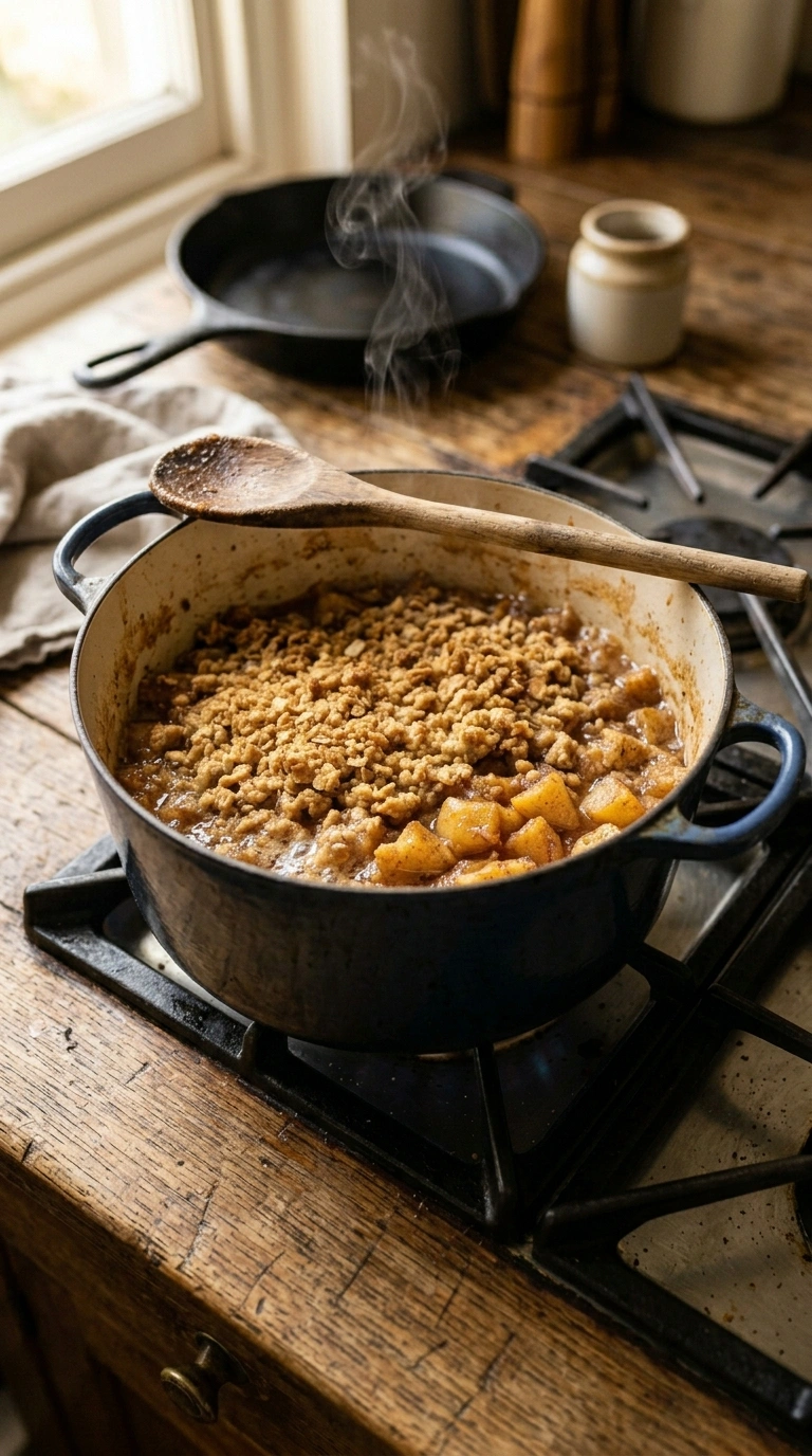 Cooking instructions for fall apple crisp crowd