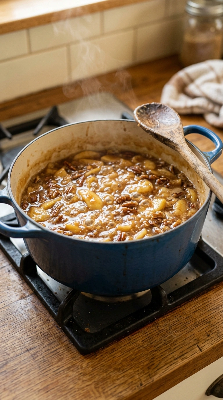 Cooking instructions for fall caramel apple bars crowd