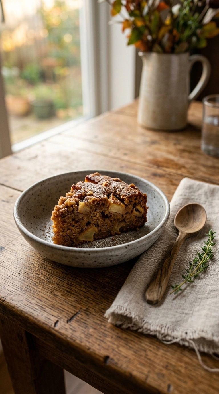 fall apple cake crowd ready to serve