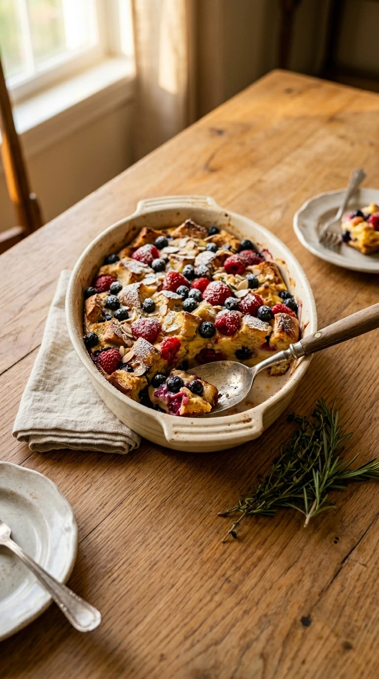 summer brunch french toast bake crowd ready to serve
