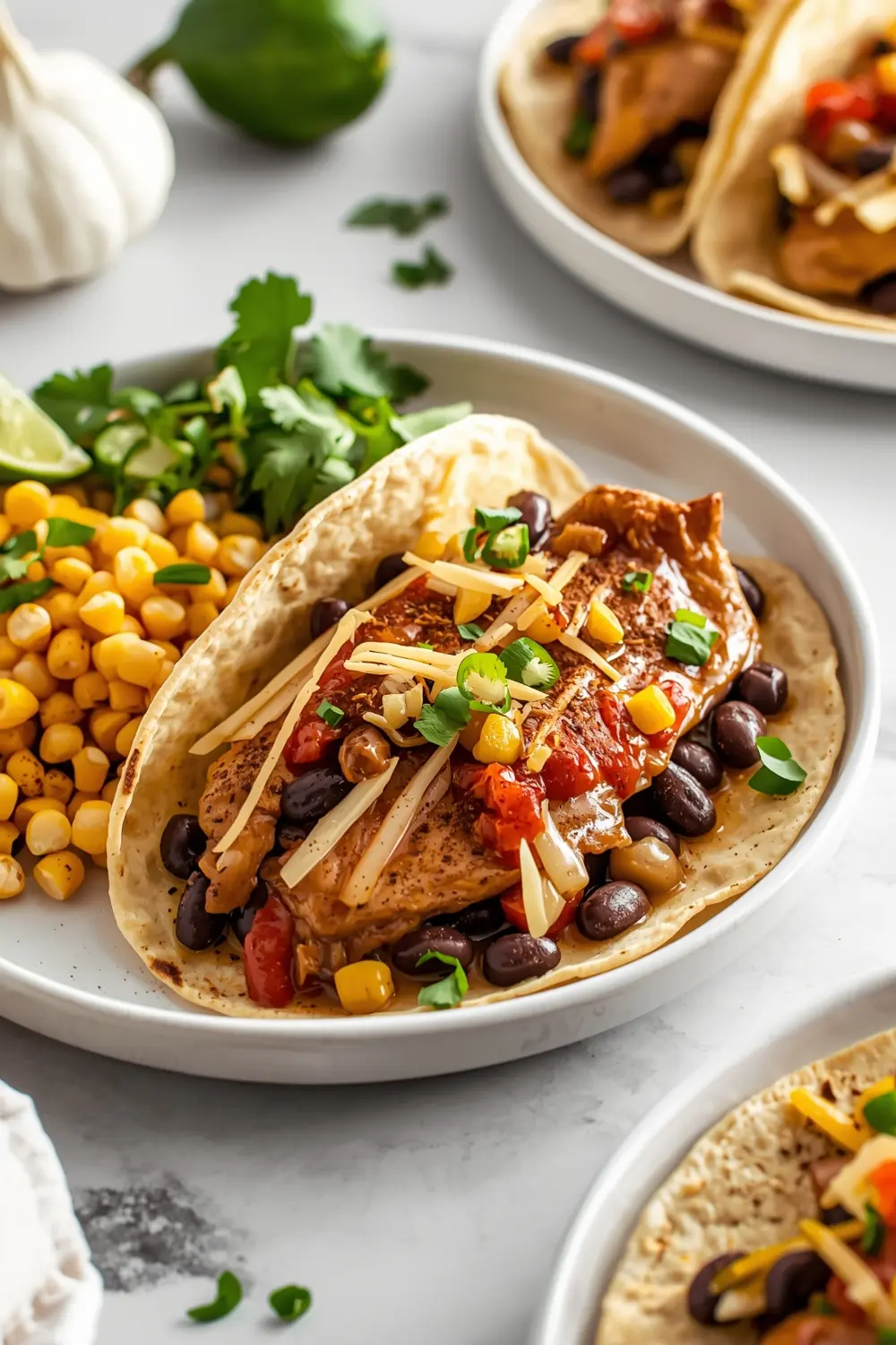 slow cooker chicken tacos crowd