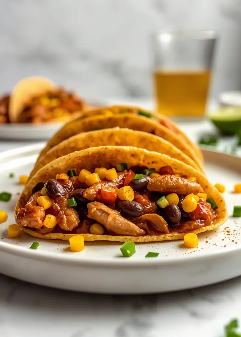 slow cooker chicken tacos crowd ready to serve