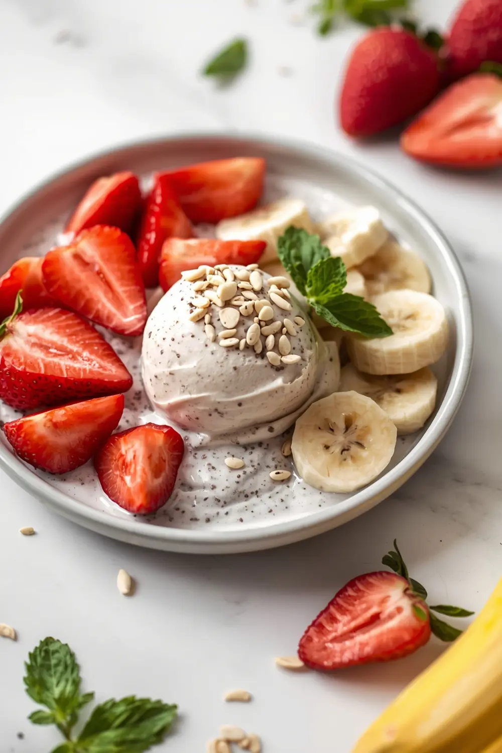strawberry banana nice cream crowd